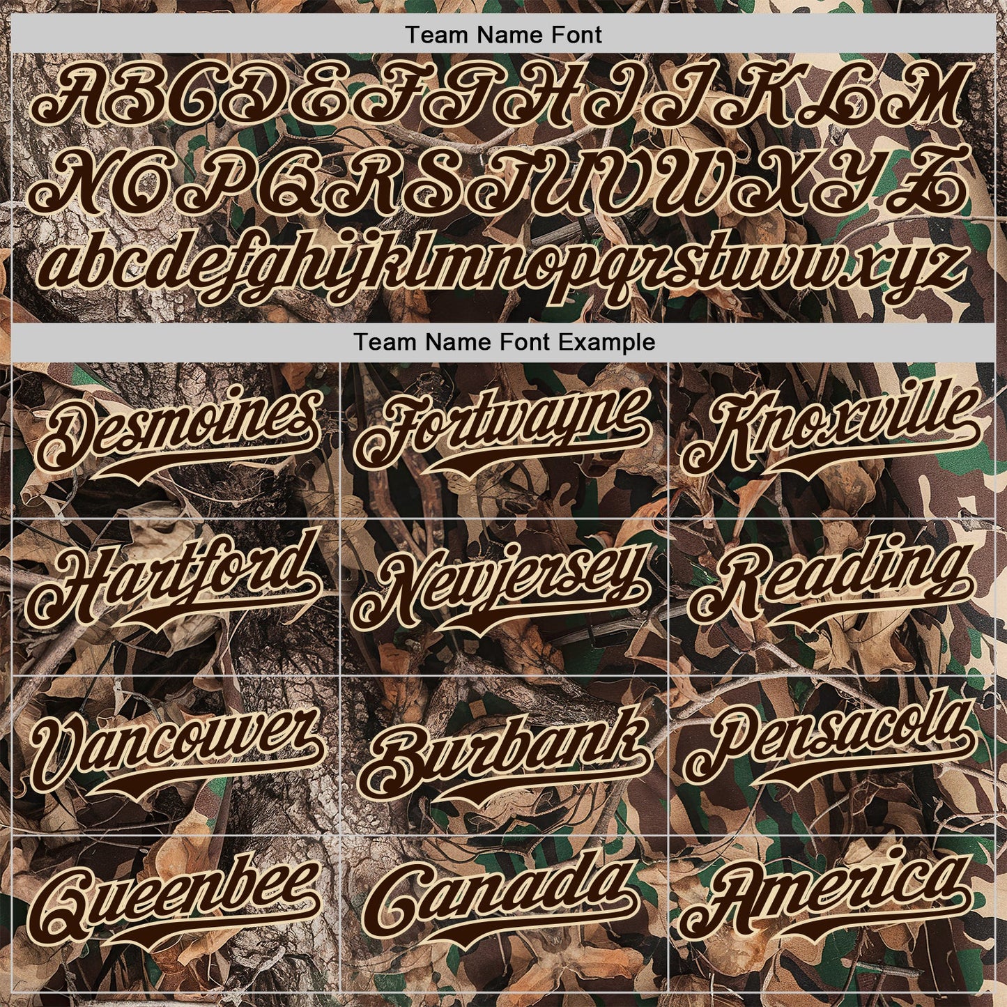 Custom Camo Brown-Cream Woodland Forest Camouflage Authentic Salute To Service Baseball Jersey view 4