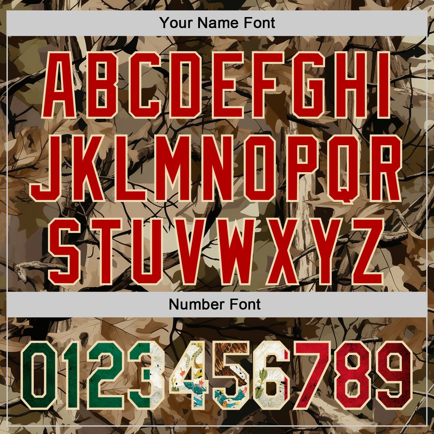 Custom Camo Vintage Mexican Flag Cream-Red Woodland Forest Tactical Camouflage Outdoor Leaf Authentic Baseball Jersey view 5