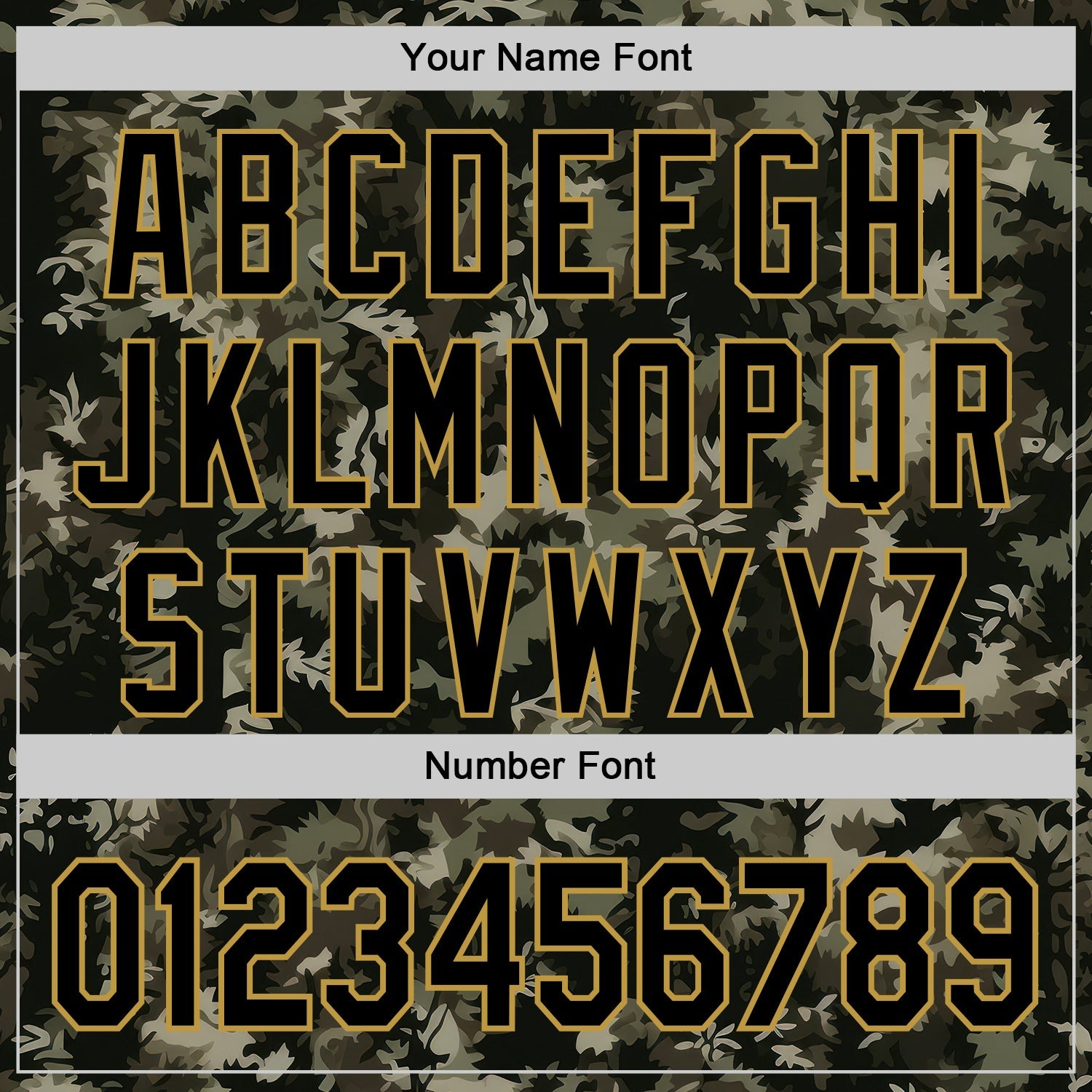 Custom Camo Black-Old Gold Woodland Forest Tactical Camouflage Outdoor Leaf Authentic Baseball Jersey view 5