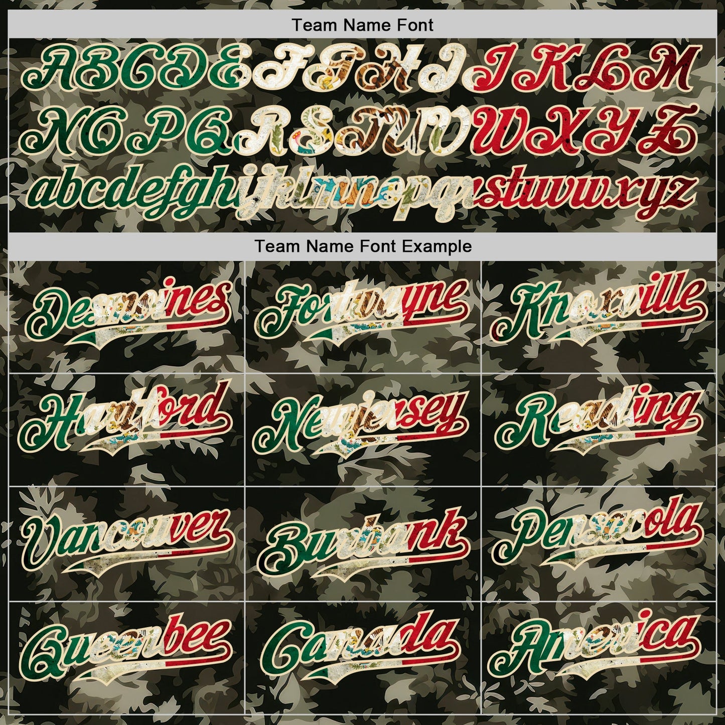 Custom Camo Vintage Mexican Flag Cream-Black Woodland Forest Tactical Camouflage Outdoor Leaf Authentic Baseball Jersey view 4