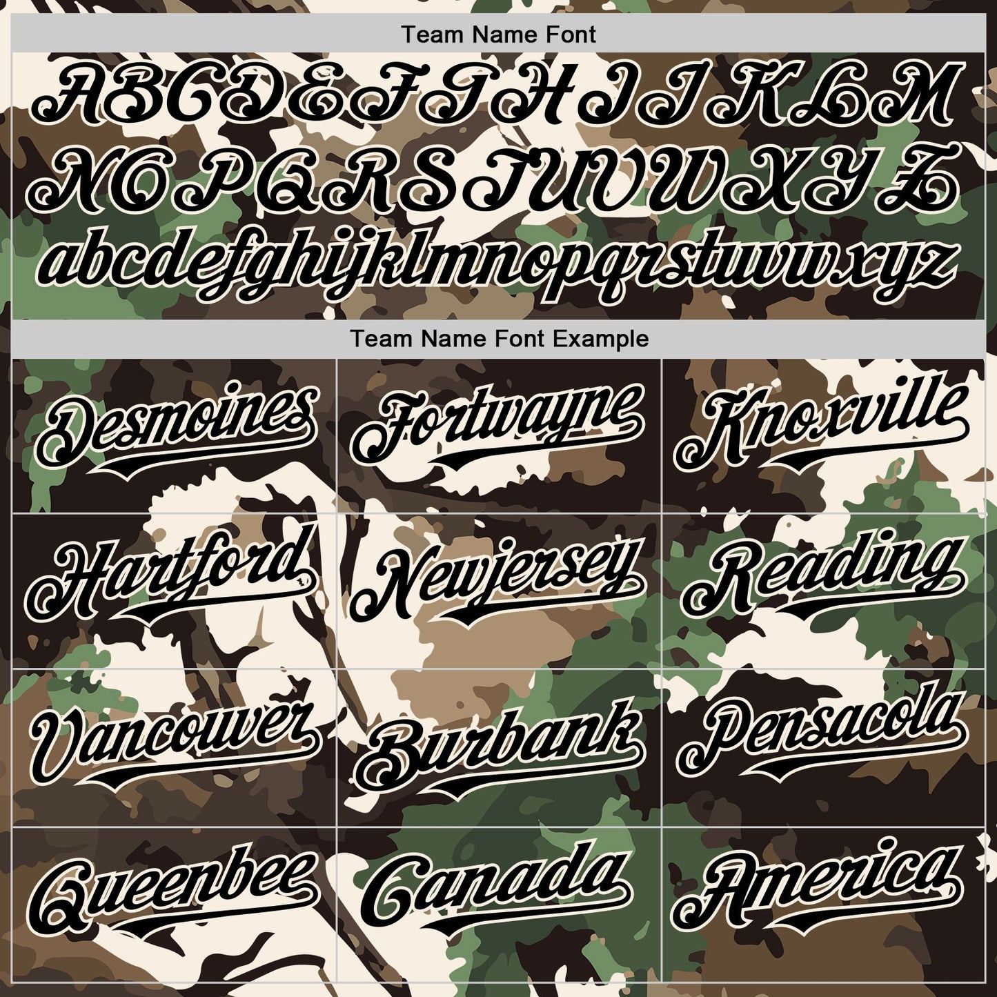 Custom Camo Black-Cream Woodland Forest Tactical Camouflage Outdoor Leaf Authentic Baseball Jersey view 4