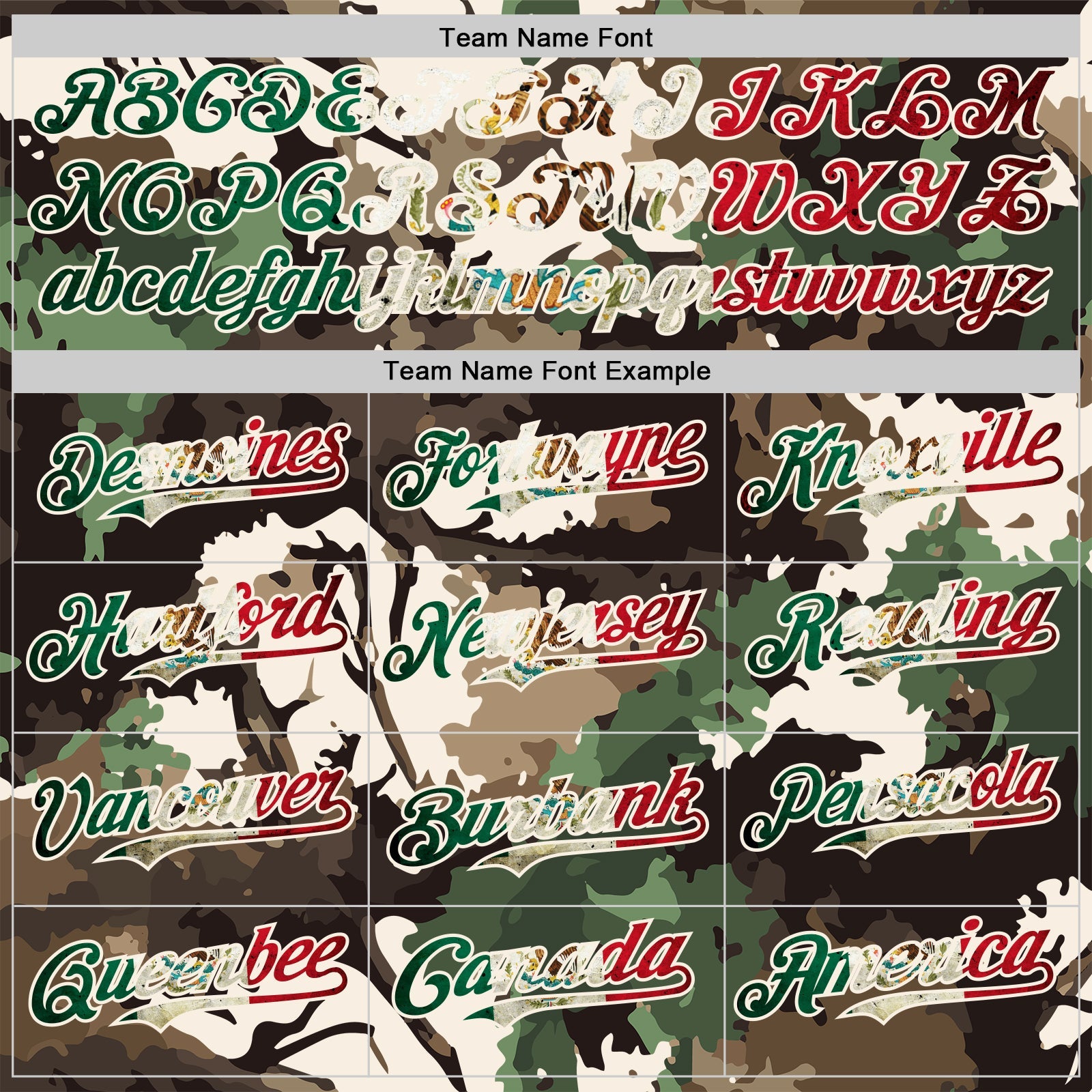 Custom Camo Vintage Mexican Flag Cream-Red Woodland Forest Tactical Camouflage Outdoor Leaf Authentic Baseball Jersey view 4