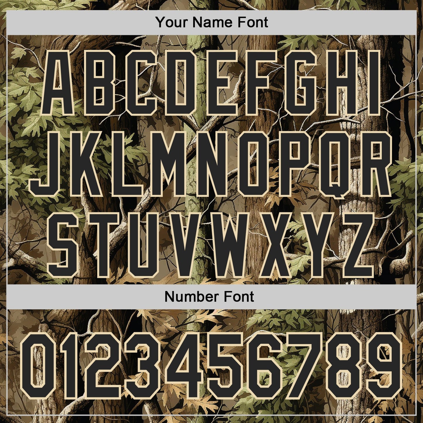Custom Camo Black-Cream Woodland Forest Tactical Camouflage Outdoor Leaf Authentic Baseball Jersey view 5