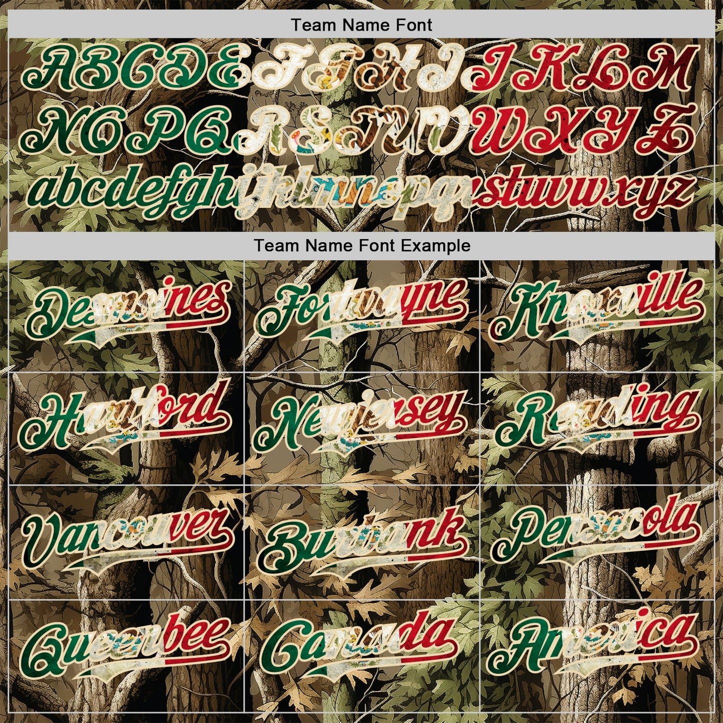 Custom Camo Vintage Mexican Flag Cream-Red Woodland Forest Tactical Camouflage Outdoor Leaf Authentic Baseball Jersey view 4
