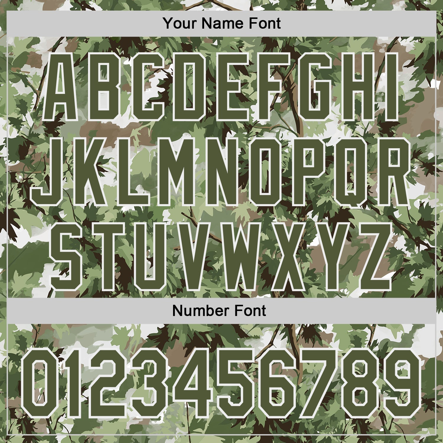 Custom Camo Olive-White Woodland Forest Tactical Camouflage Outdoor Leaf Authentic Baseball Jersey view 5