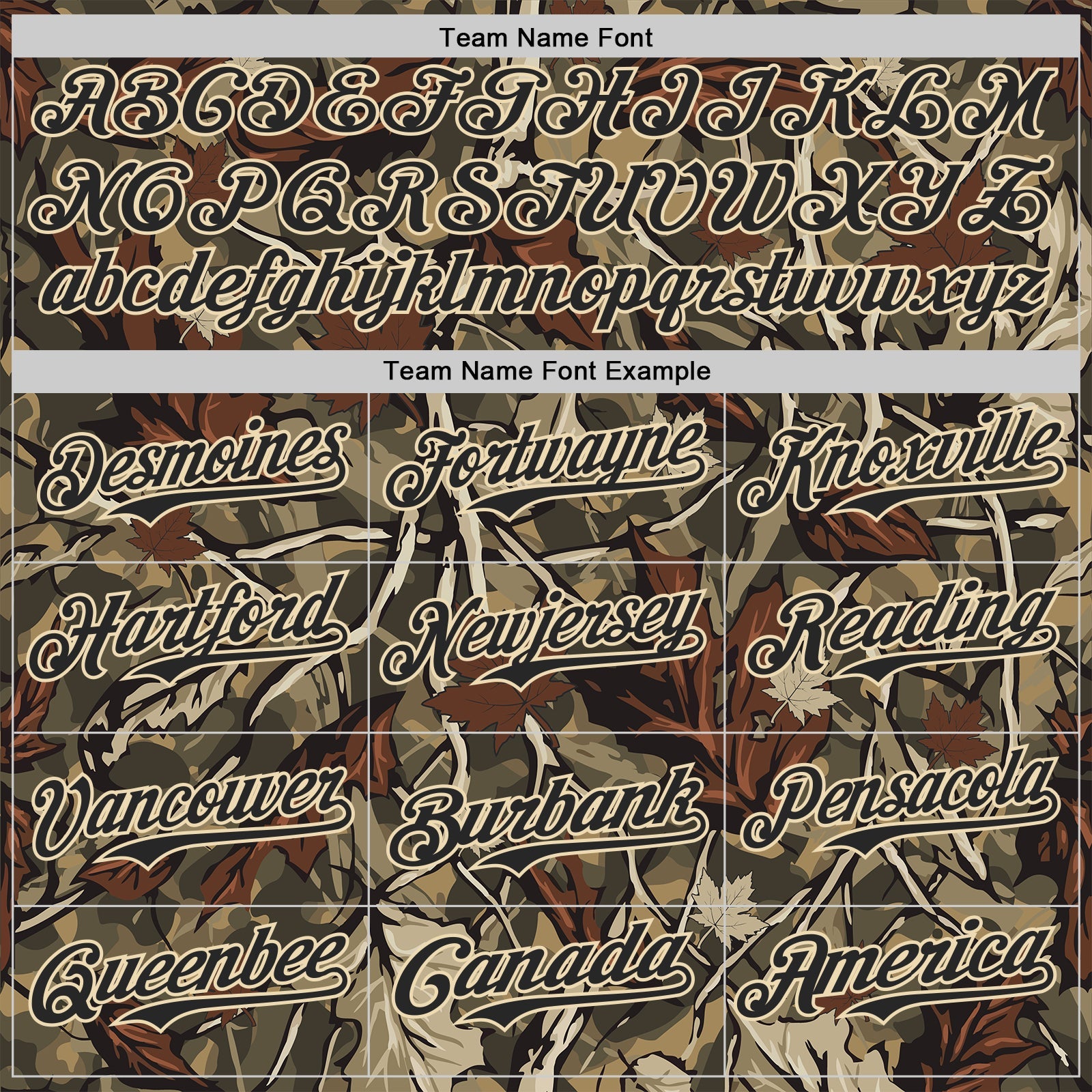 Custom Camo Black-Cream Woodland Forest Tactical Camouflage Outdoor Leaf Authentic Baseball Jersey view 4