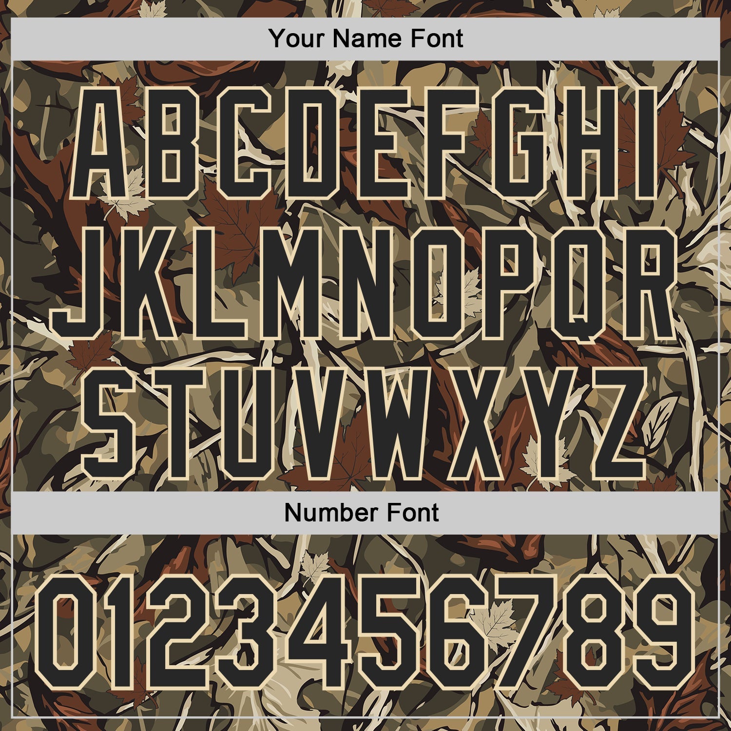 Custom Camo Black-Cream Woodland Forest Tactical Camouflage Outdoor Leaf Authentic Baseball Jersey view 5
