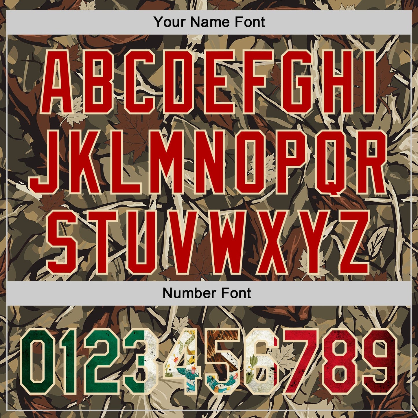 Custom Camo Vintage Mexican Flag Cream-Red Woodland Forest Tactical Camouflage Outdoor Leaf Authentic Baseball Jersey view 5