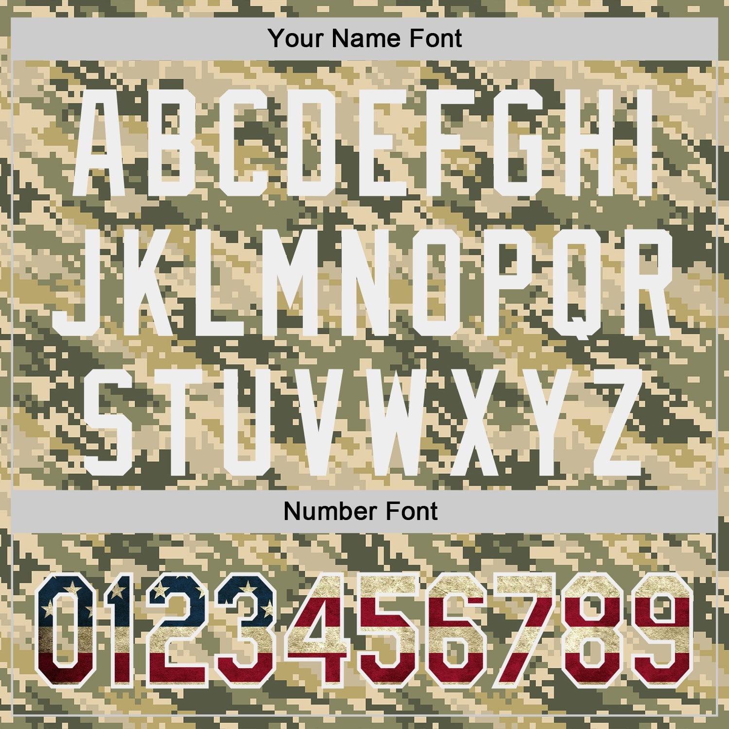 Custom Camo Vintage USA Flag-White Digital Camouflage Authentic Baseball Jersey view 5