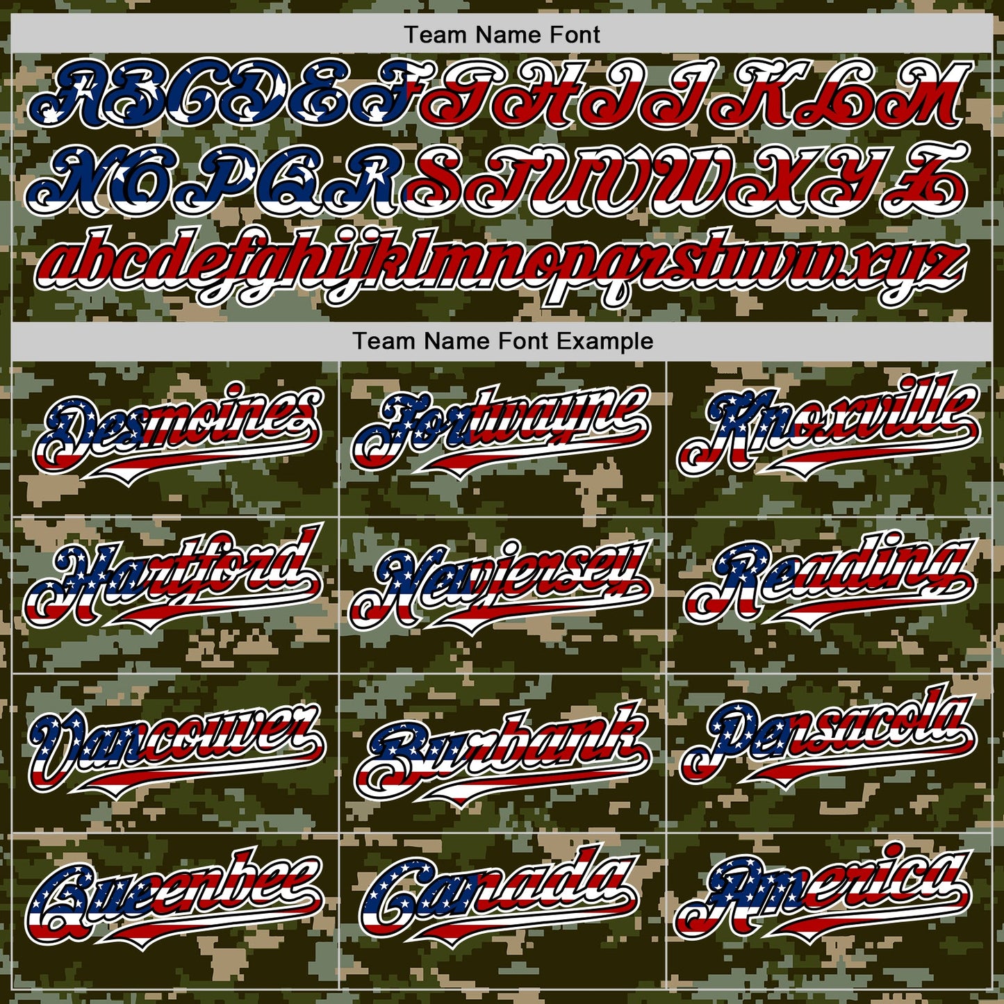 Custom Camo USA Flag Black-White Digital Camouflage Authentic Baseball Jersey view 4