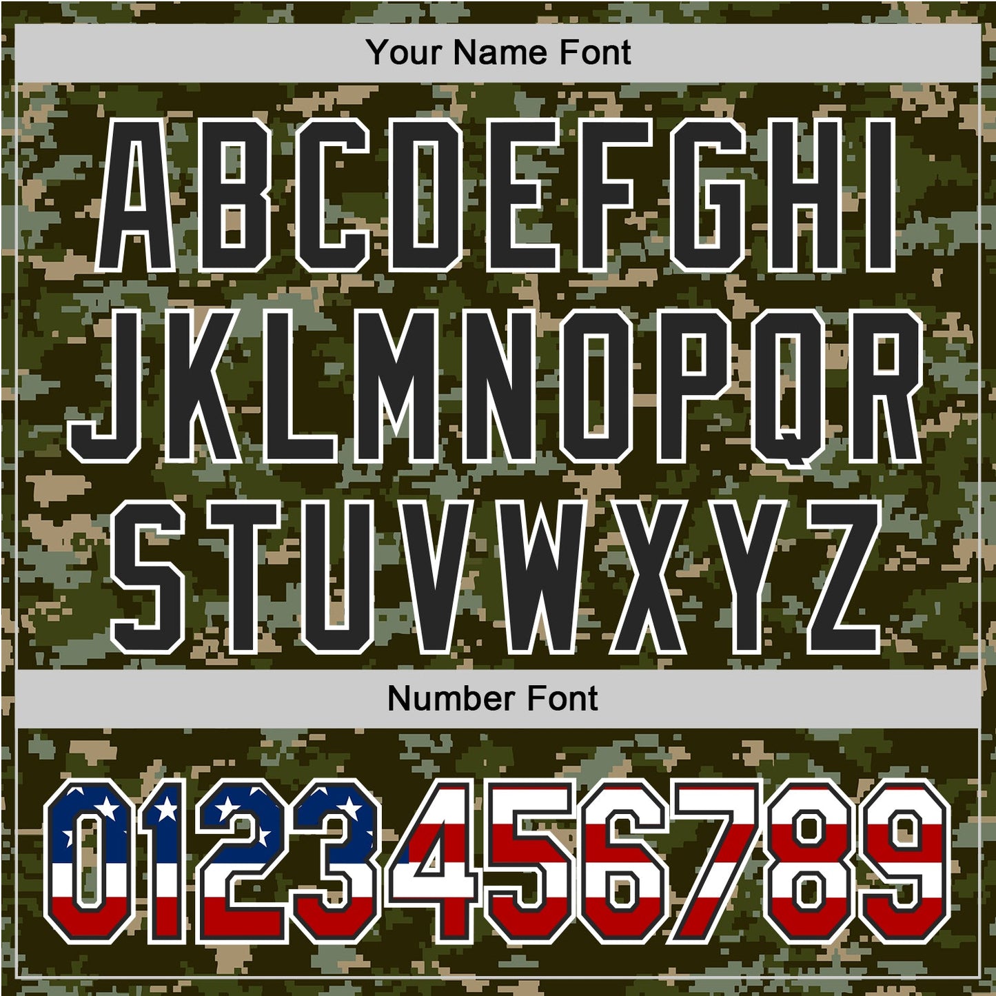 Custom Camo USA Flag Black-White Digital Camouflage Authentic Baseball Jersey view 5