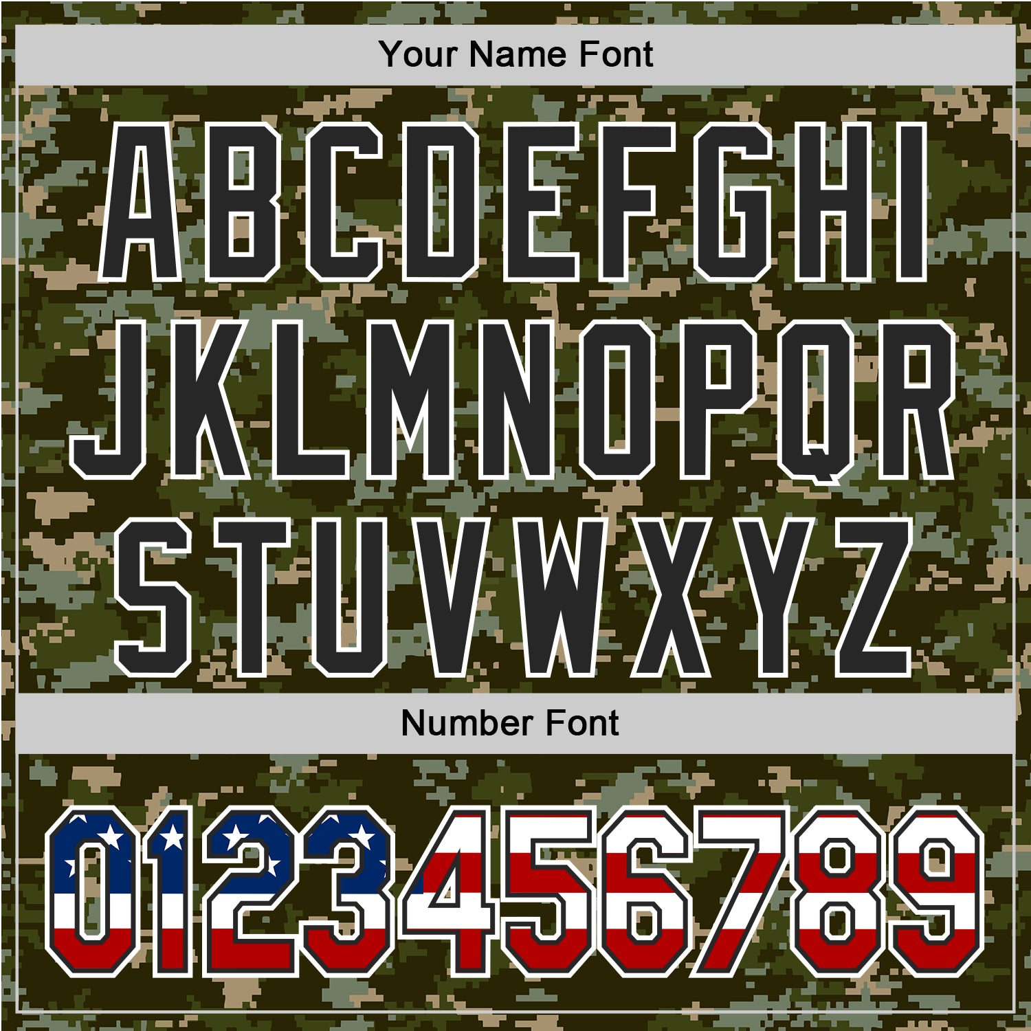 Custom Camo USA Flag Black-White Digital Camouflage Authentic Baseball Jersey view 5