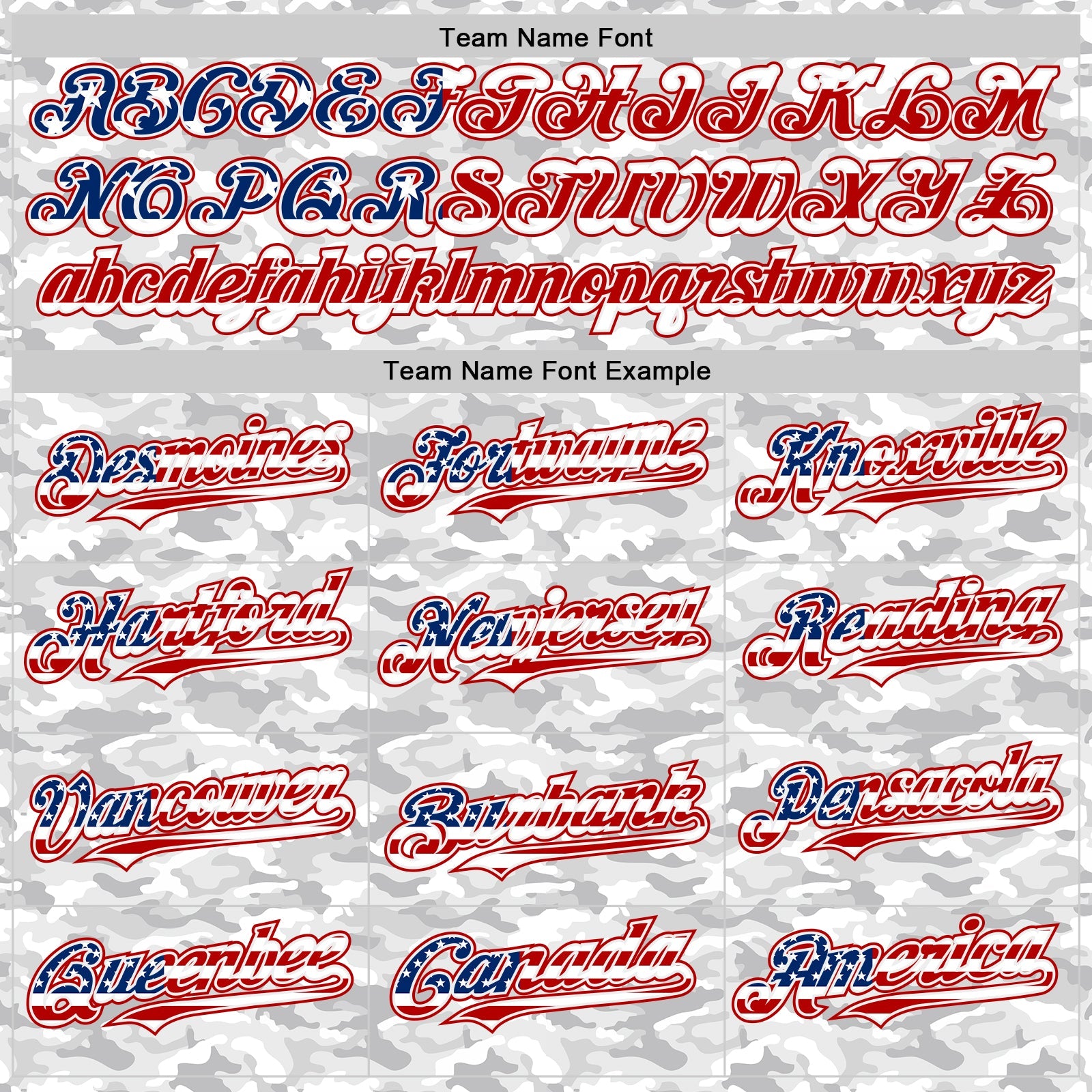 Custom Camo USA Flag White Red-Royal Urban Gray Camouflage Authentic Baseball Jersey view 4