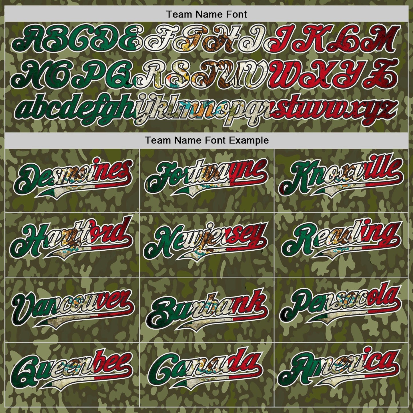 Custom Camo Vintage Mexican Flag Black White-Fire Red Woodland Camouflage Outdoor Authentic Baseball Jersey view 4