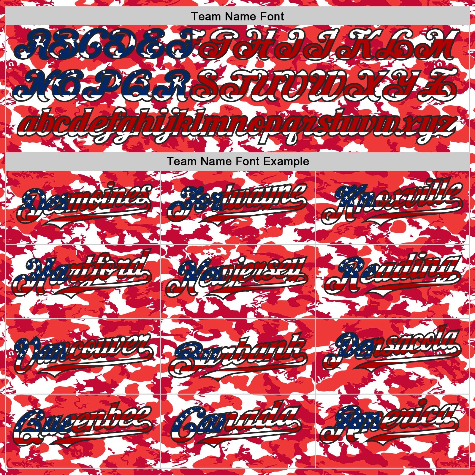 Custom Camo USA Flag Black-White Red Camouflage Authentic Baseball Jersey view 4