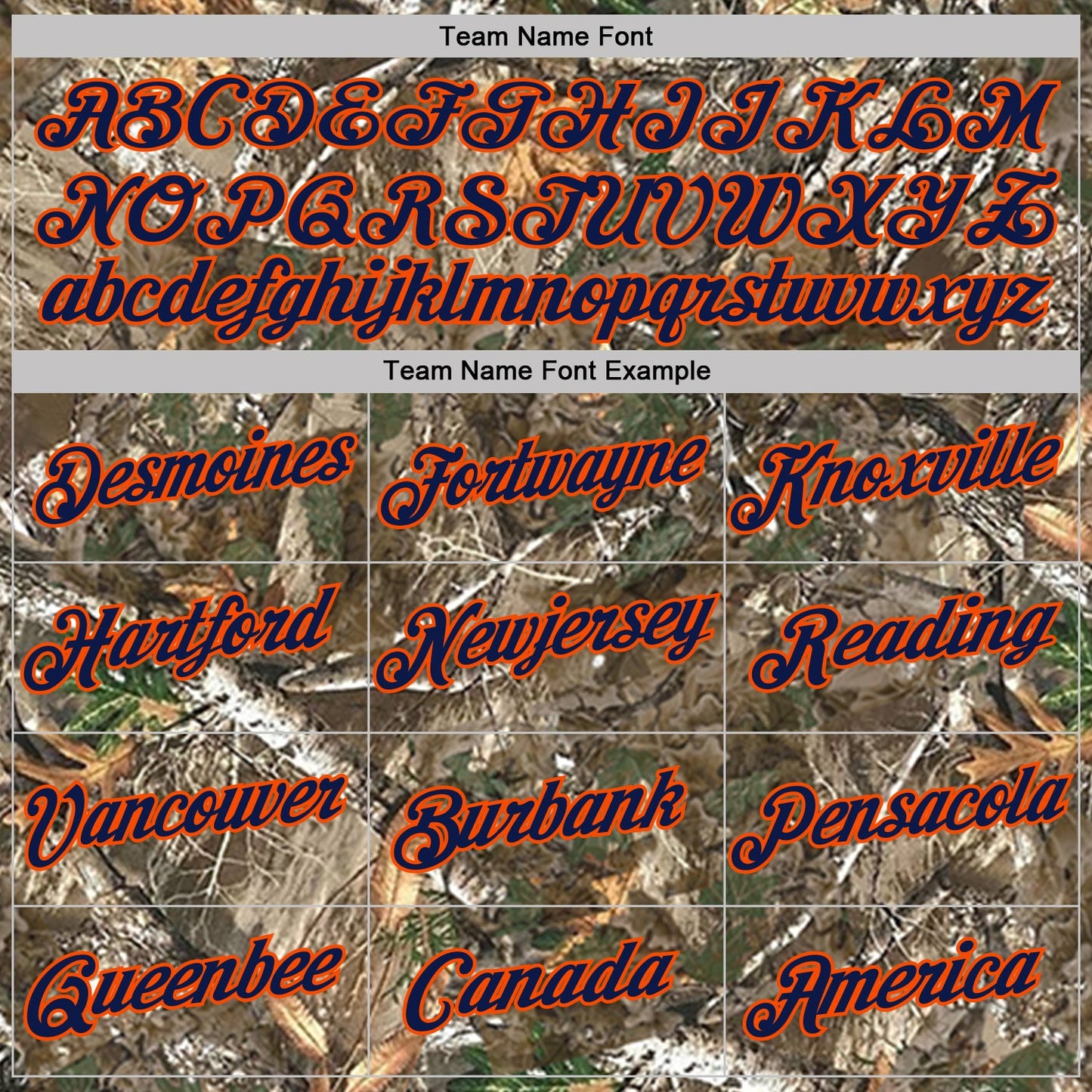Custom Camo Navy Orange-Olive Woodland Camouflage Salute To Service Performance T-Shirt view 3