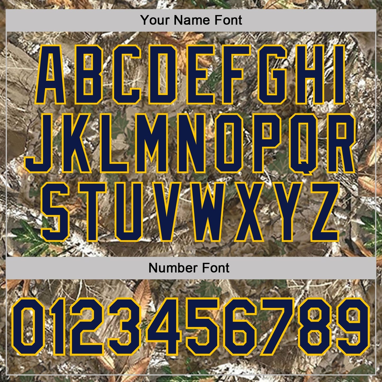 Custom Camo Navy Yellow-Olive Woodland Camouflage Salute To Service Performance T-Shirt view 4