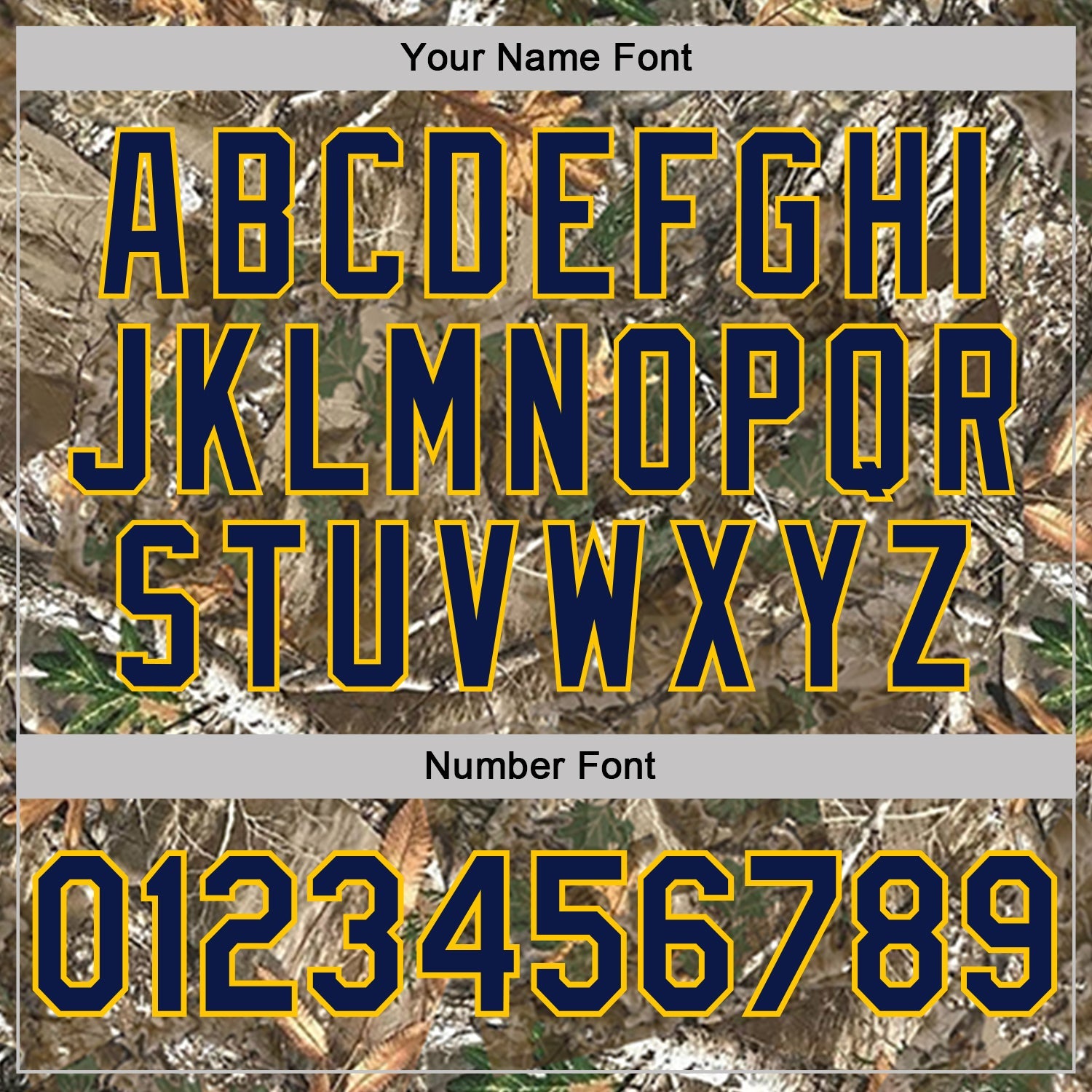 Custom Camo Navy Yellow-Olive Woodland Camouflage Salute To Service Performance T-Shirt view 4