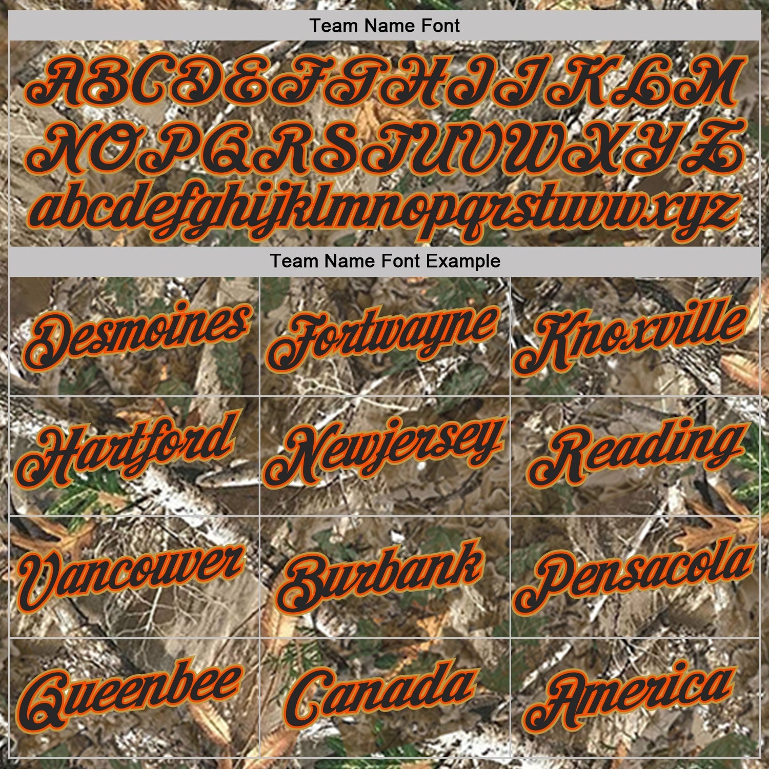 Custom Camo Black Orange Old Gold-Olive Woodland Camouflage Salute To Service Performance T-Shirt view 3