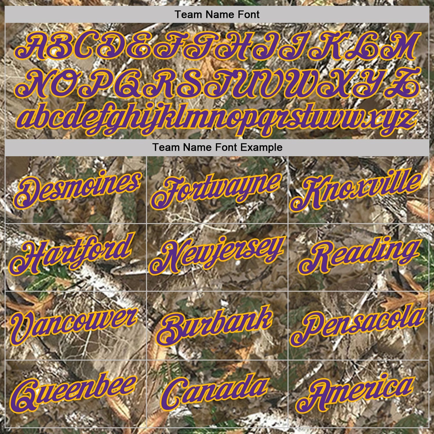 Custom Camo Purple Gold-Olive Woodland Camouflage Salute To Service Performance T-Shirt view 3