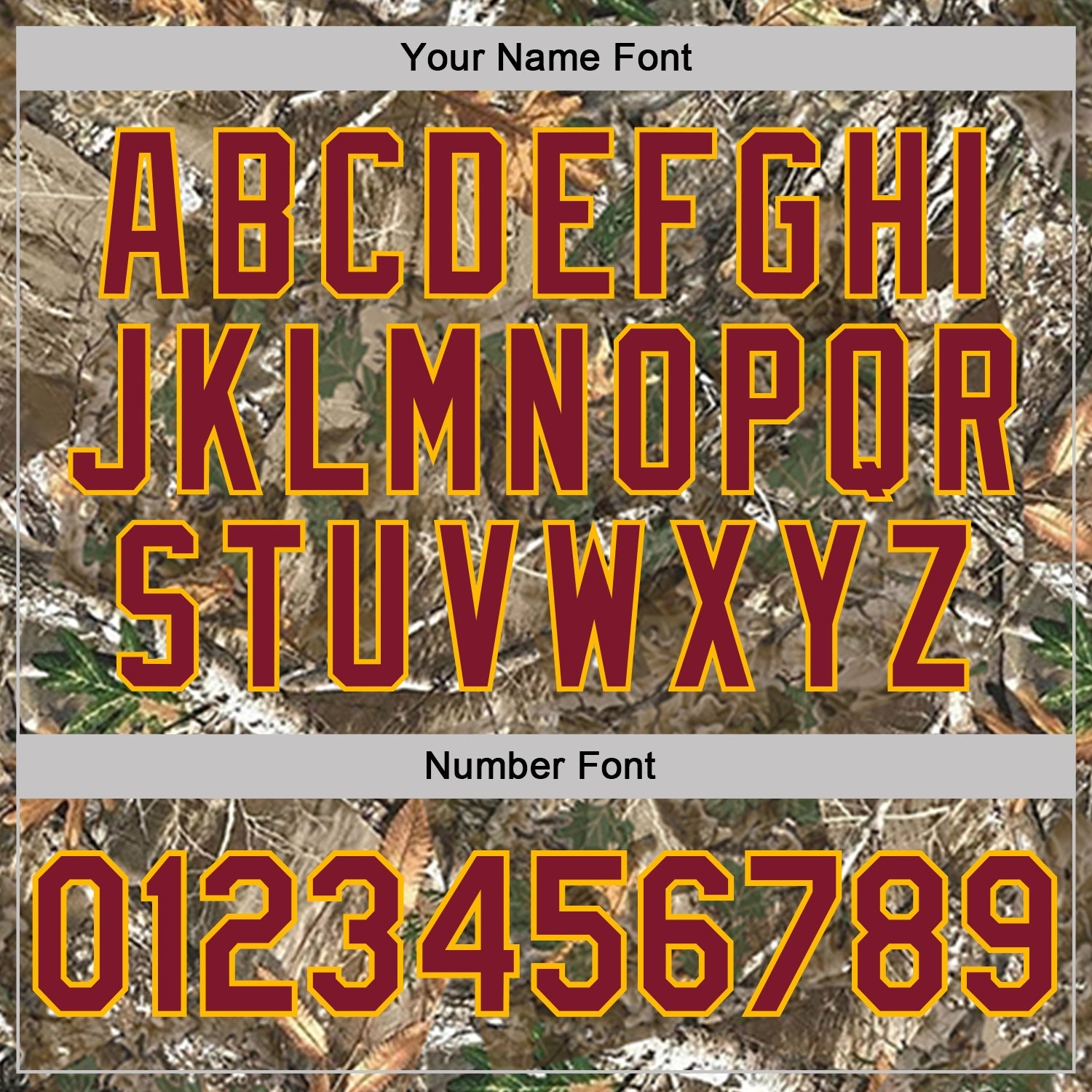 Custom Camo Crimson Gold-Olive Woodland Camouflage Salute To Service Performance T-Shirt view 4