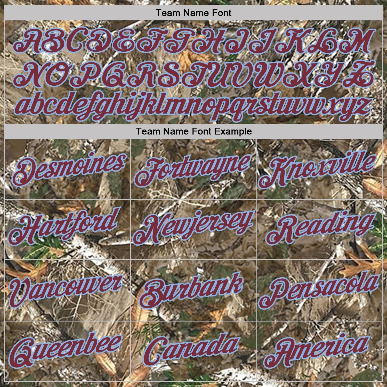 Custom Camo Burgundy Light Blue-Olive Woodland Camouflage Salute To Service Performance T-Shirt view 3