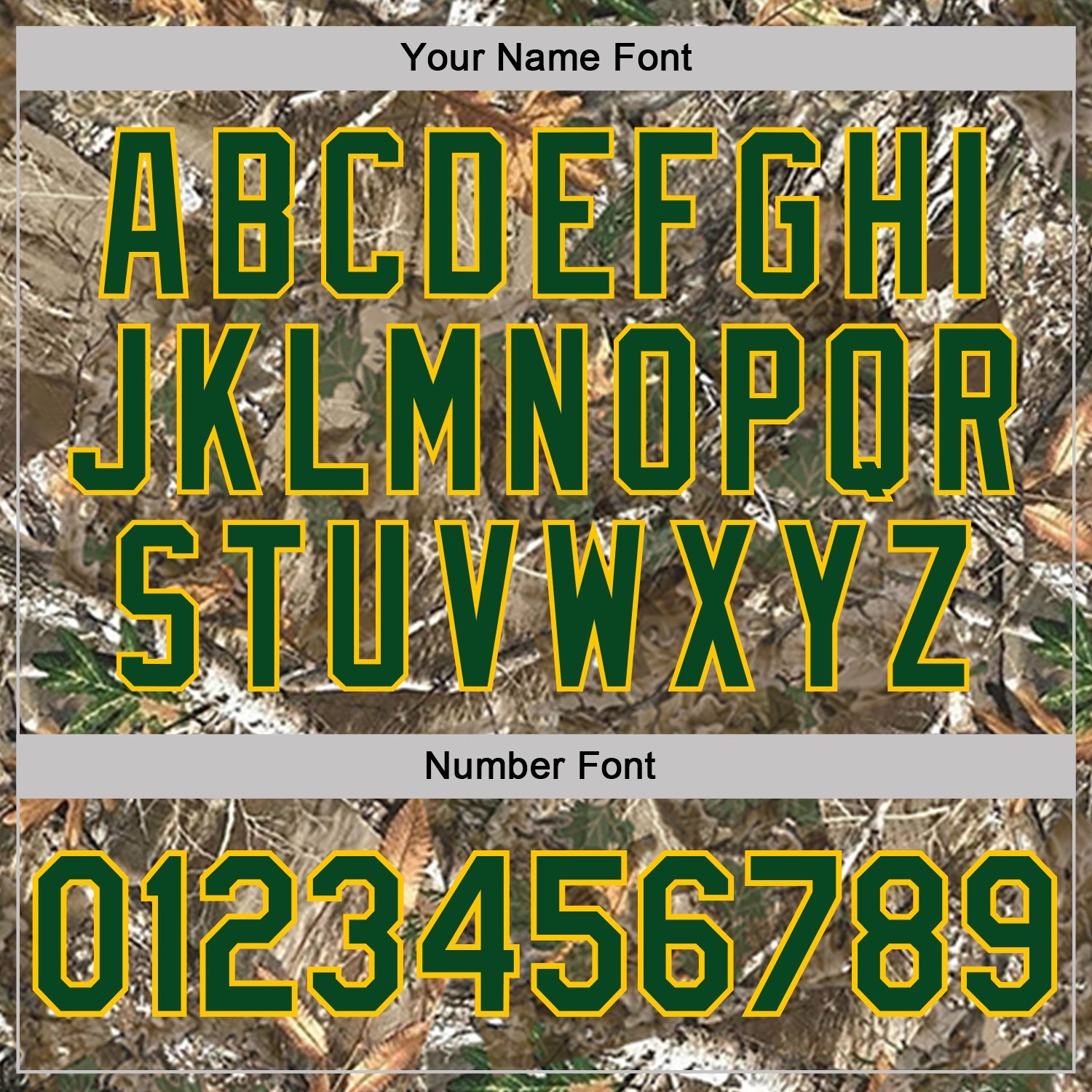 Custom Camo Green Yellow-Olive Woodland Camouflage Salute To Service Performance T-Shirt view 4