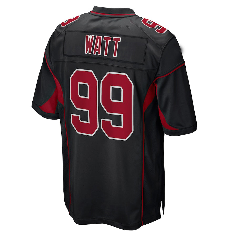 A.Cardinal #99 J.J. Watt Black Color Stitched American Football Jerseys - Main View
