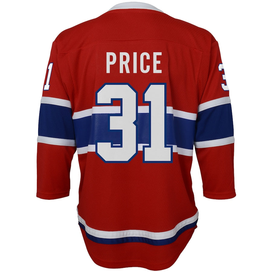 M.Canadiens #31 Carey Price Home Replica Player Jersey Red Stitched American Hockey Jerseys - Main View