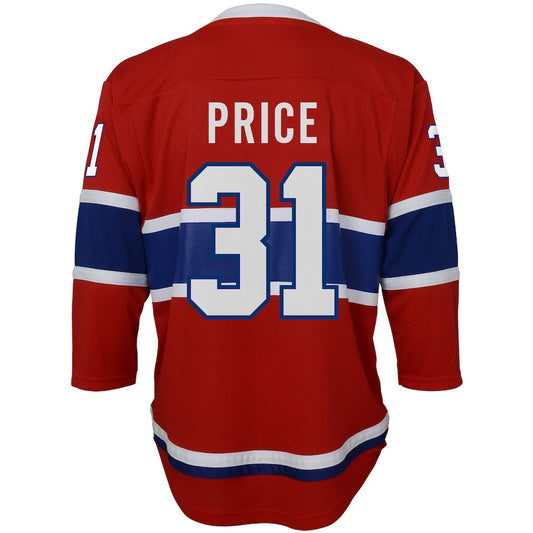 M.Canadiens #31 Carey Price Home Replica Player Jersey Red Stitched American Hockey Jerseys - Main View