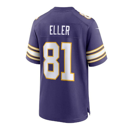 MN.Vikings #81 Carl Eller Classic Retired Player Jersey - Purple Stitched American Football Jerseys - Main View