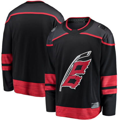 C.Hurricanes Fanatics Branded Alternate Breakaway Jersey Black Stitched American Hockey Jerseys - Main View