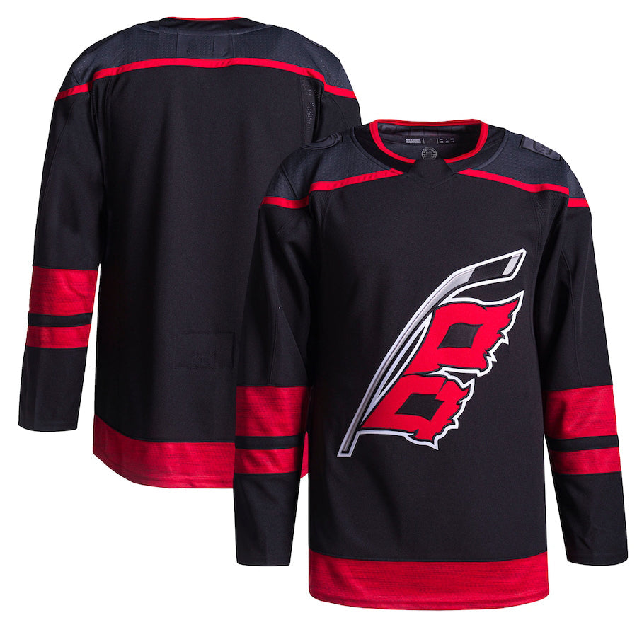 C.Hurricanes Alternate Primegreen Authentic Pro Jersey Black Stitched American Hockey Jerseys - Main View
