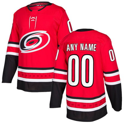 Custom C.Hurricanes Authentic Jersey Red Stitched American Hockey Jerseys - Main View