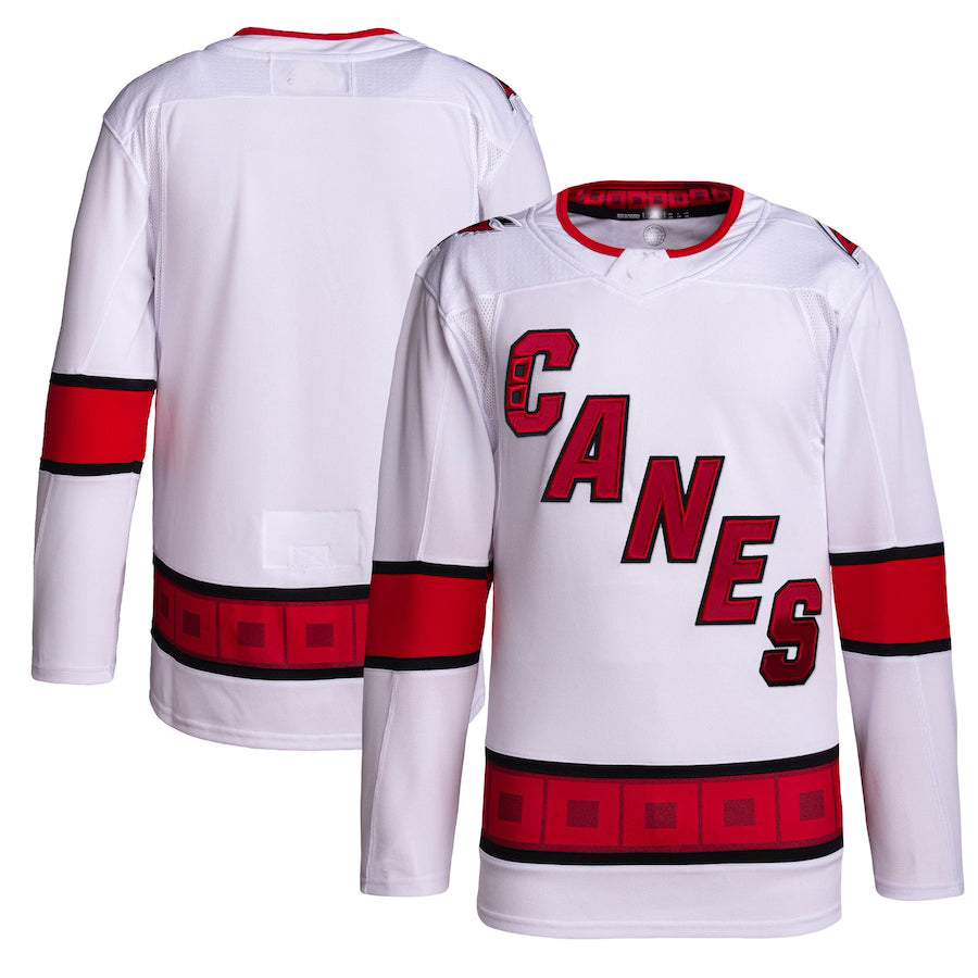 C.Hurricanes Away Primegreen Authentic Pro Jersey White Stitched American Hockey Jerseys - Main View