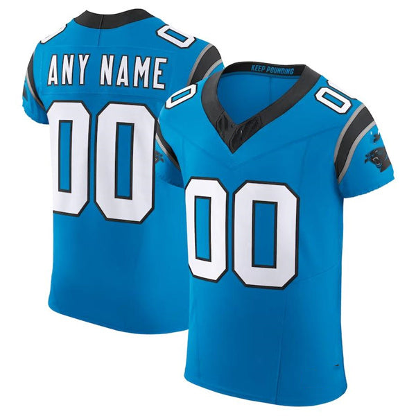Custom C.Panthers Blue Scarlet Vapor F.U.S.E. Elite  Jersey Stitched American Football Jerseys - Main View