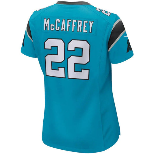 C.Panthers #22 Christian McCaffrey Blue Game Jersey Stitched American Football Jerseys - Main View