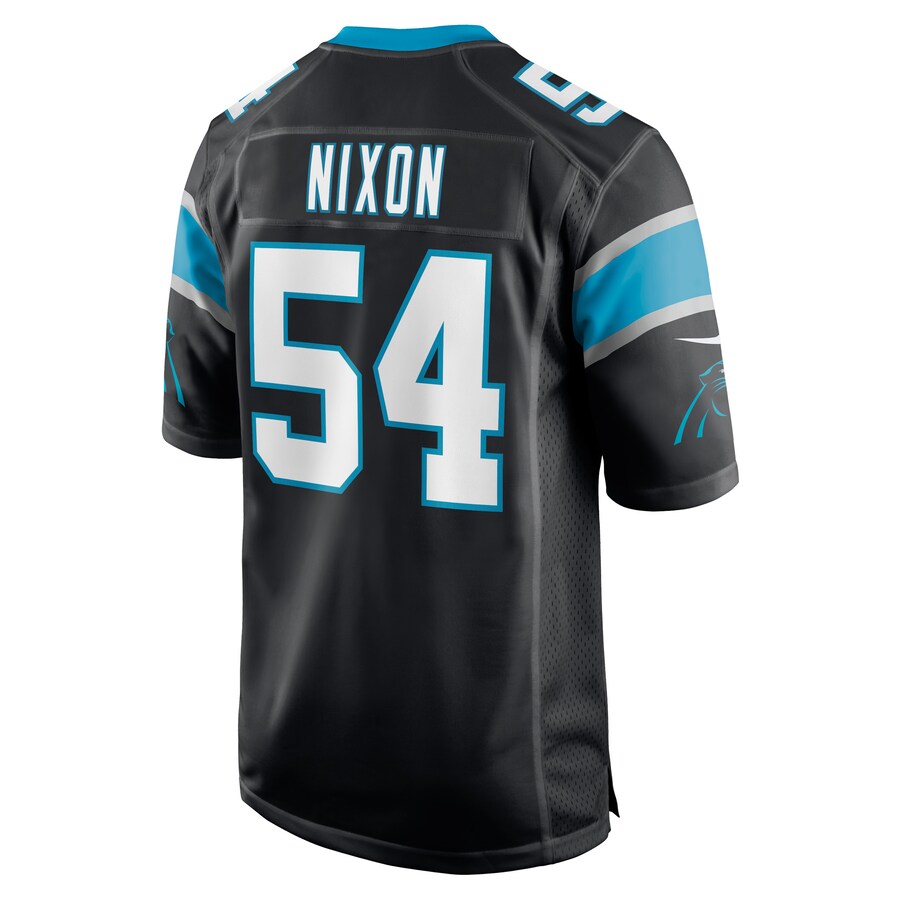 C.Panthers #54 Daviyon Nixon Black Game Player Jersey Stitched American Football Jerseys - Main View