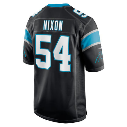 C.Panthers #54 Daviyon Nixon Black Game Player Jersey Stitched American Football Jerseys - Main View