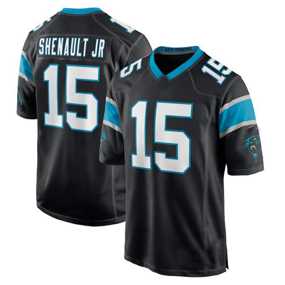 C.Panthers #15 Laviska Shenault Jr. Black Game Player Jersey Stitched American Football Jerseys - Main View