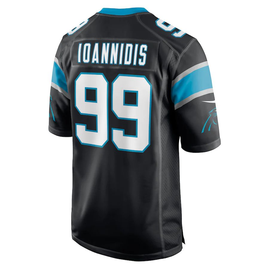 C.Panthers #99 Matt Ioannidis Black Game Player Jersey Stitched American Football Jerseys - Main View