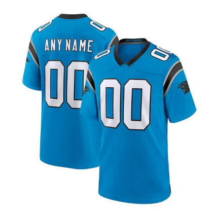 Custom C.Panther Blue Alternate Game Jersey Stitched American Football Jerseys - Main View