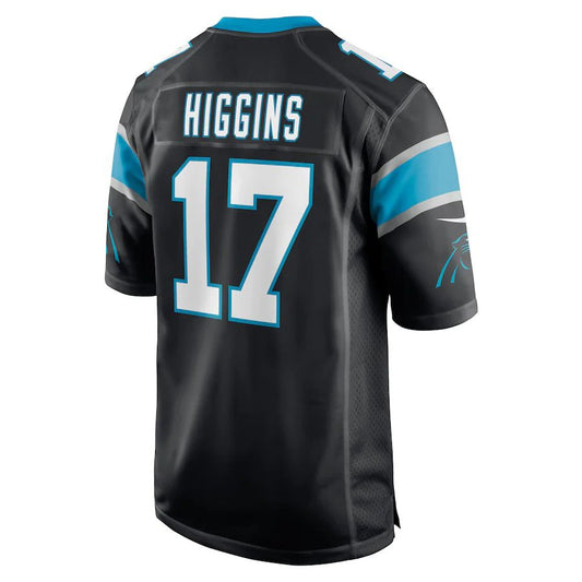 C.Panthers #17 Rashard Higgins Black Game Player Jersey Stitched American Football Jerseys - Main View
