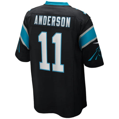 C.Panthers #11 Robbie Anderson Black Game Player Jersey Stitched American Football Jerseys - Main View