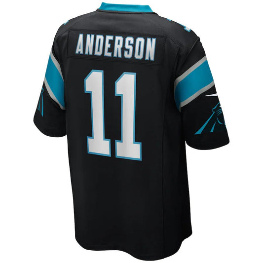 C.Panthers #11 Robbie Anderson Black Game Player Jersey Stitched American Football Jerseys - Main View