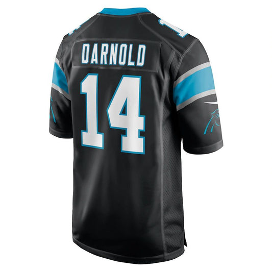 C.Panthers #14 Sam Darnold Black Game Player Jersey Stitched American Football Jerseys - Main View