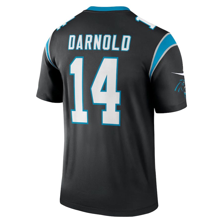 C.Panthers #14 Sam Darnold Black Legend Jersey Stitched American Football Jerseys - Main View