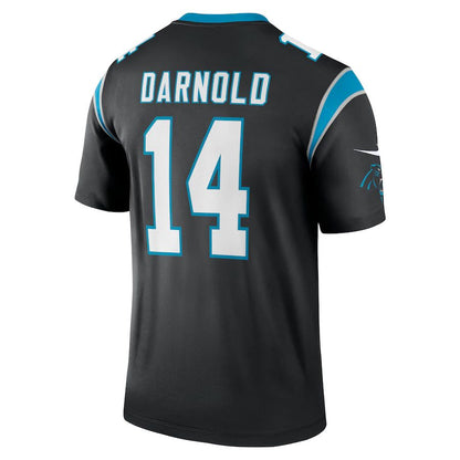 C.Panthers #14 Sam Darnold Black Legend Jersey Stitched American Football Jerseys - Main View