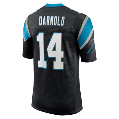 C.Panthers #14 Sam Darnold Black Vapor Limited Jersey Stitched American Football Jerseys - Main View