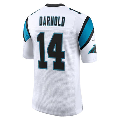 C.Panthers #14 Sam Darnold White Vapor Limited Jersey Stitched American Football Jerseys - Main View